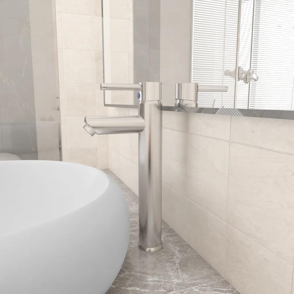 Rubinetto Miscelatore da Bagno Argento 12x30 cm CFW3196552