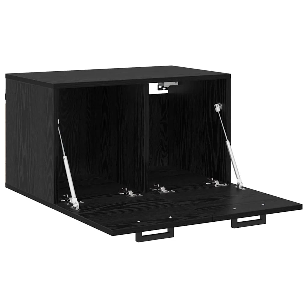 Mobiletto a muro Rovere Nero 60 x 36,5 x 35 cm