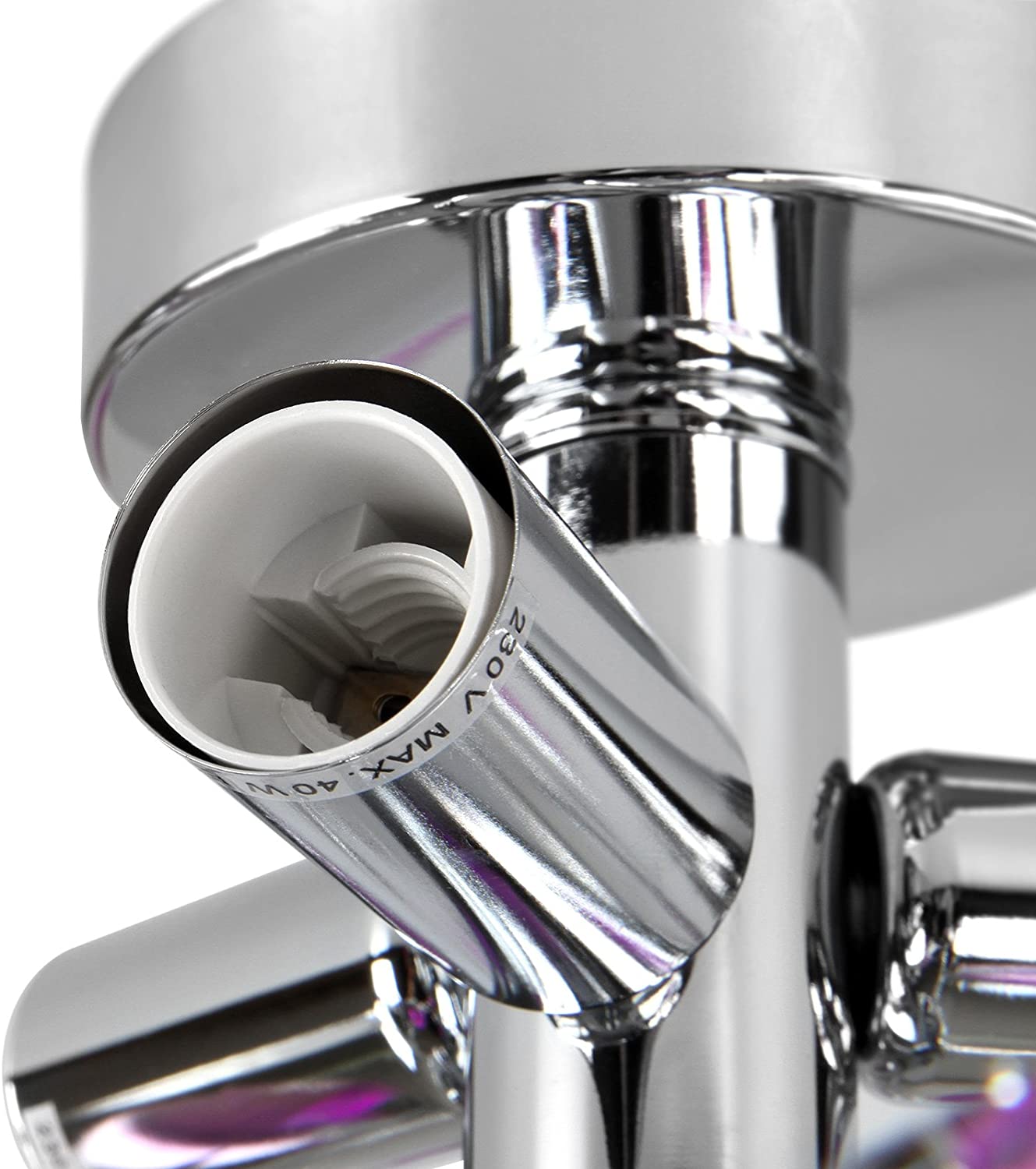 Plafoniera 3 lampadine da max 40 watt design foglie acriliche lampadario lampada da soffitto apparecchio di illuminazione per soggiorno camera da letto lilla 01_0000117