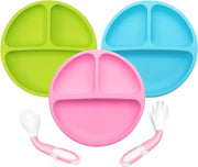 Tavolo per Bambini con Comparti - Piatto per Bambini con Cupetti di Adesione - Allenamento di Autocucina