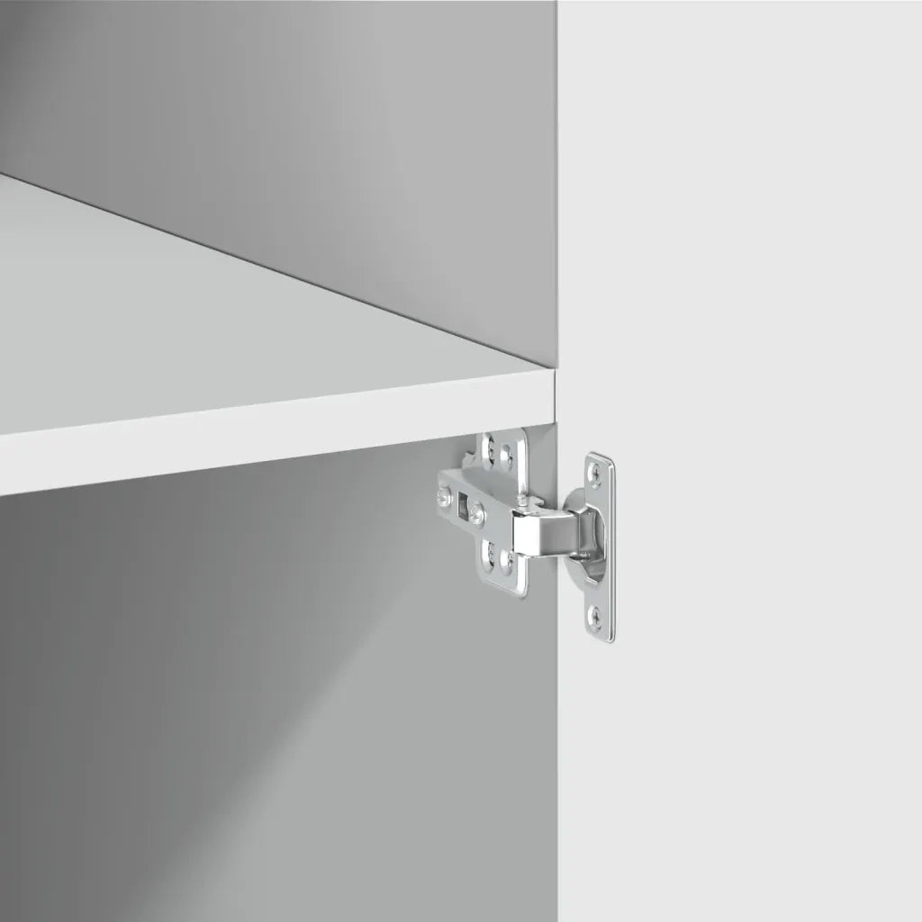 Credenza-Buffet-Armadio da cucina Bianca 80x42,5x185 cm in Legno Multistrato 530264