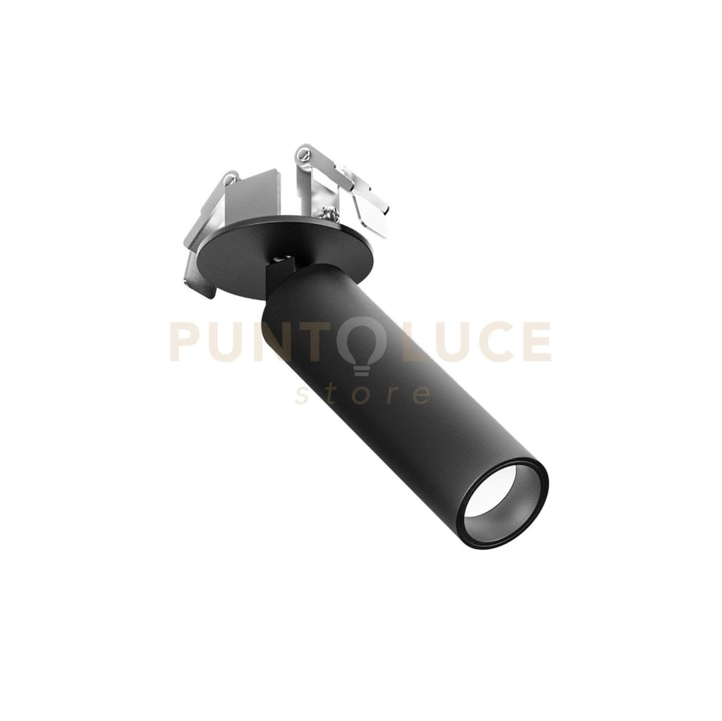 GFA1481C- FARETTO AD INCASSO ORIENTABILE 1 LUCE ATTACCO LED 3000K 512LM 7W D.3,5CM NERO