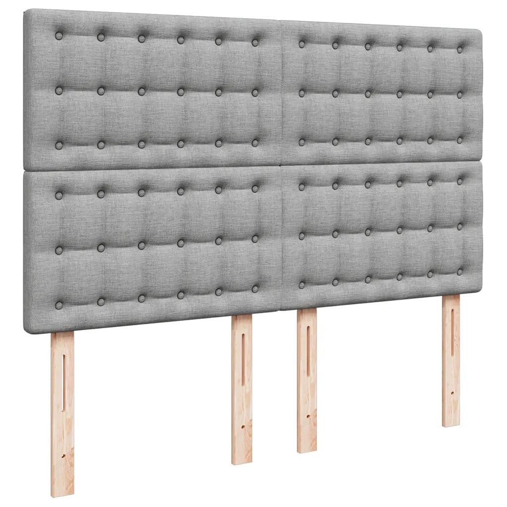 Struttura Letto Pouf con Materasso 140x200 cm in Tessuto 3313327