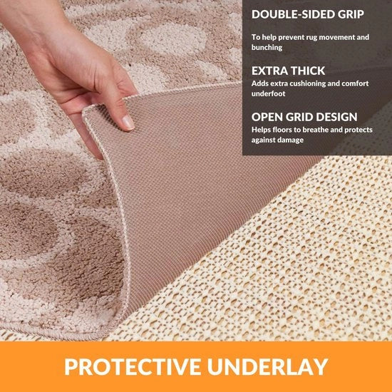 Matrice antiscivolo - 120 x 180 cm - per tappeti - lavabile - discreta