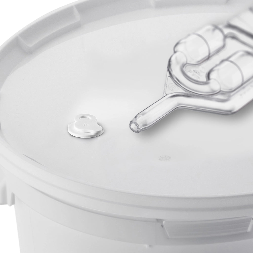 Contenitore di fermentazione KADAX da 20 litri, secchio per vino, liquori, birra, sidro + tubo di sughero