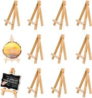 Mini zoccolo da dipinto in legno 10 pezzi bianchi pieghevoli per dipinti di ritratti foto di matrimonio biglietti da visita.