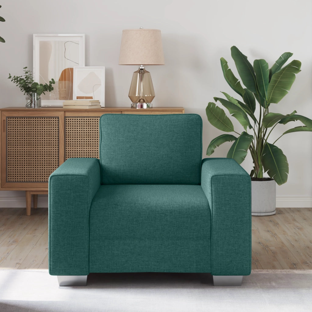 Poltrona  Verde Scuro 59 cm in Tessuto