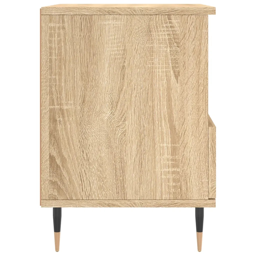 Comodino Rovere Sonoma 40x35x50 cm in Legno Multistrato 830610