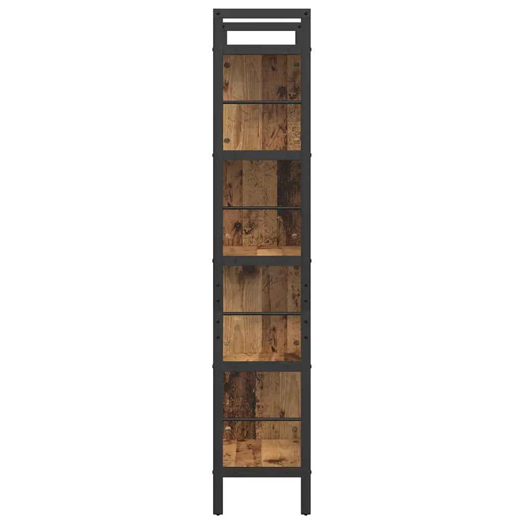 Libreria-Scaffale per Libri-Mobile di Stoccaggio Legno vecchio 75 x 30 x 156 cm Legno multistrato