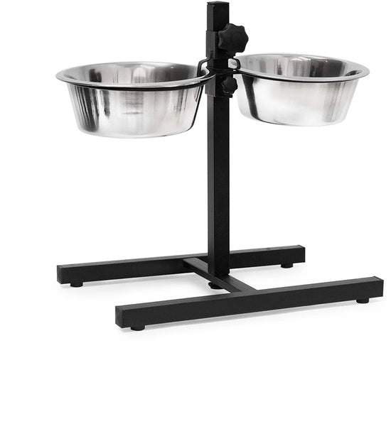 Bacino per cani in posizione verticale - antiscivolo - regolabile - bacino per mangiare e bere - 1,6 litro