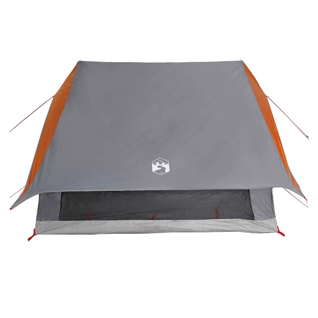 Tenda Familiare con tetto Grigio e arancione 256 x 256 x 185 cm 4100678
