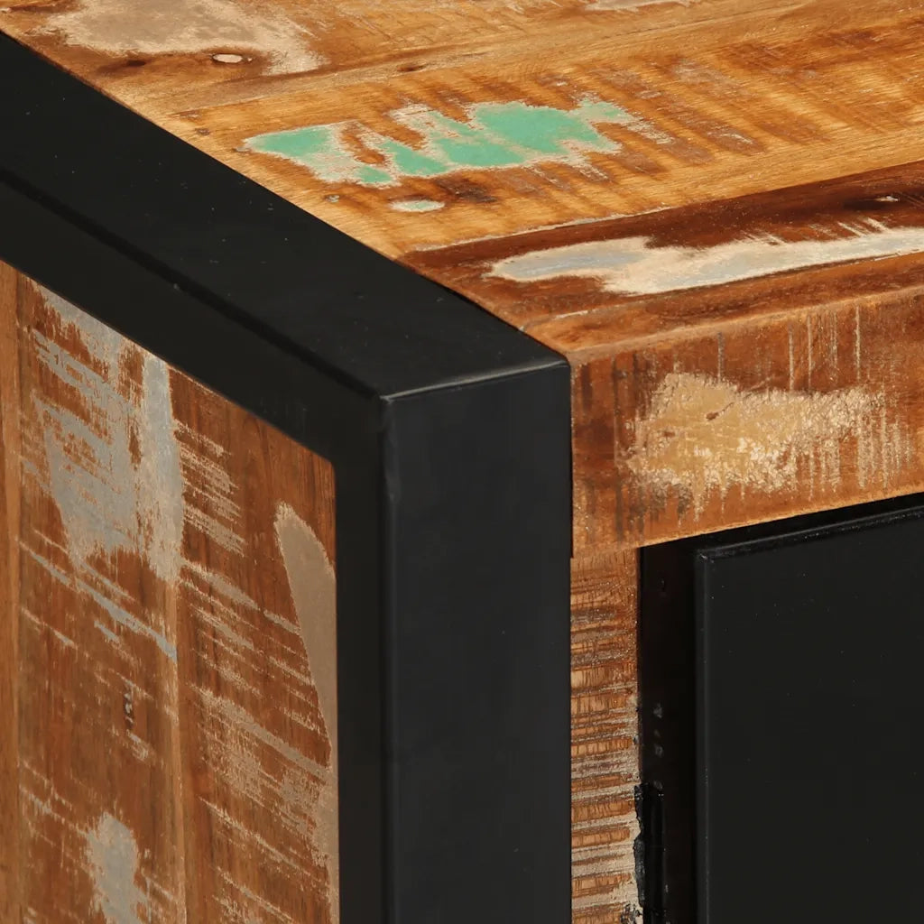 Credenza | Madia | Buffet da pranzo | Armadio da pranzo Multicolore 55x35x70 cm in Legno Massello Recupero