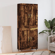 Credenza Rovere Fumo  69,5x34x180 cm in Legno Multistrato 3199670