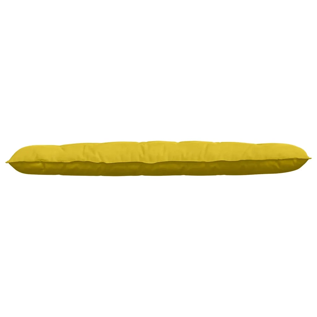 Cuscino per Schiena | Cuscino dorsale Giallo 180 x 50 cm Tessuto in Cords