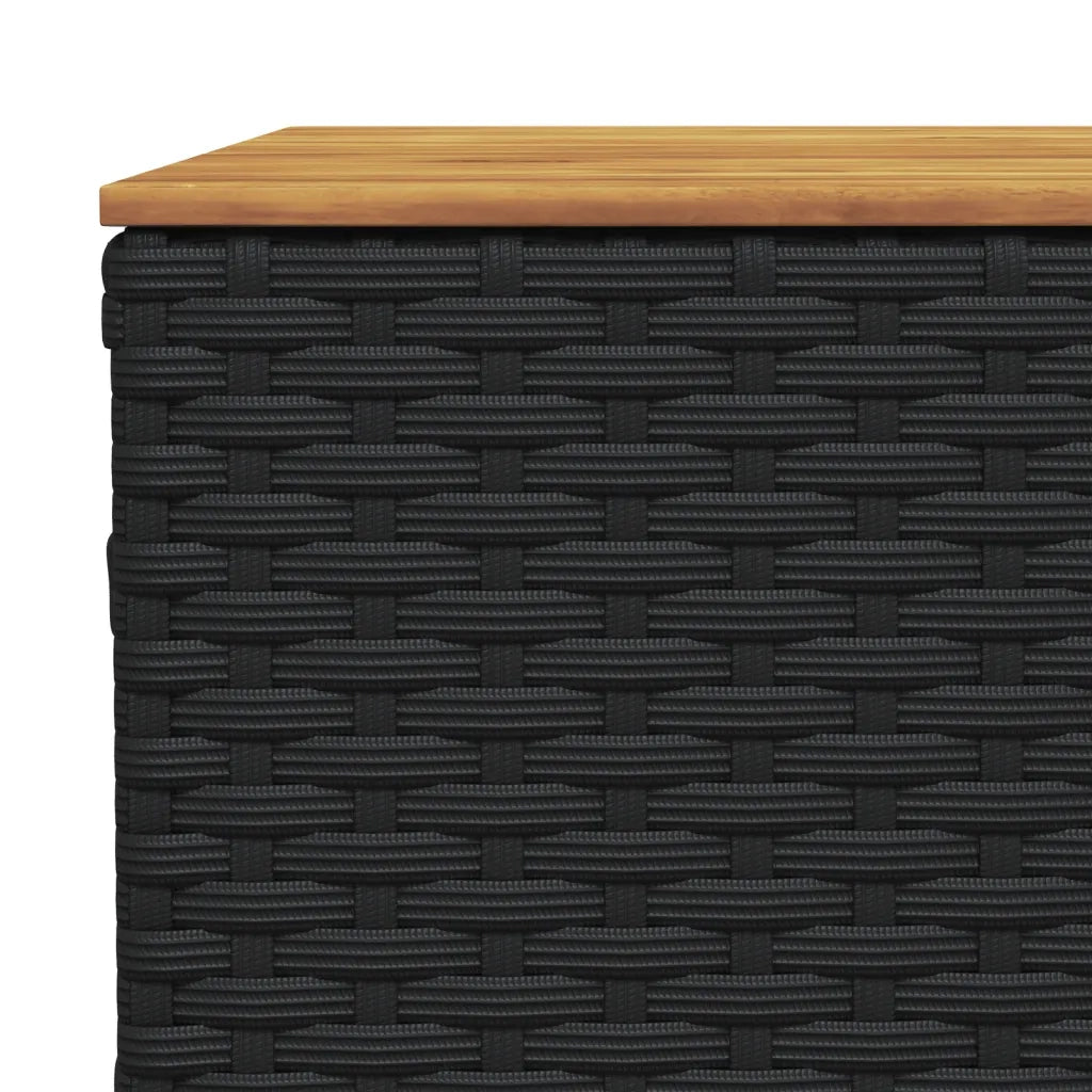 Set Divani da Giardino 11 pz con Cuscini in Polyrattan Nero 3262025