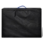Lettino Pieghevole da Massaggio Blu 2 Zone con Telaio Legno CFW4808811