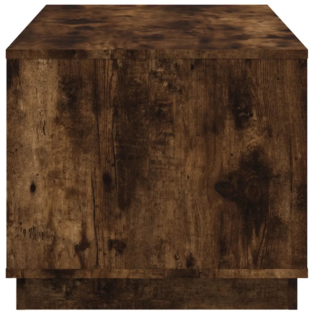 Tavolino da Salotto-Tavolino da soggiorno-Tavolo Rovere Fumo 102x50x44 cm Legno Multistrato