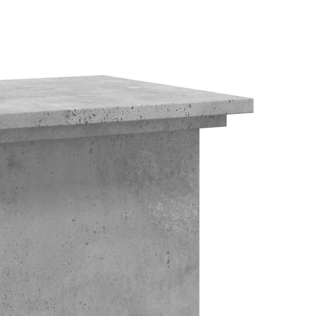 Supporto per Piante Grigio 33x33x80 cm in Legno Multistrato
