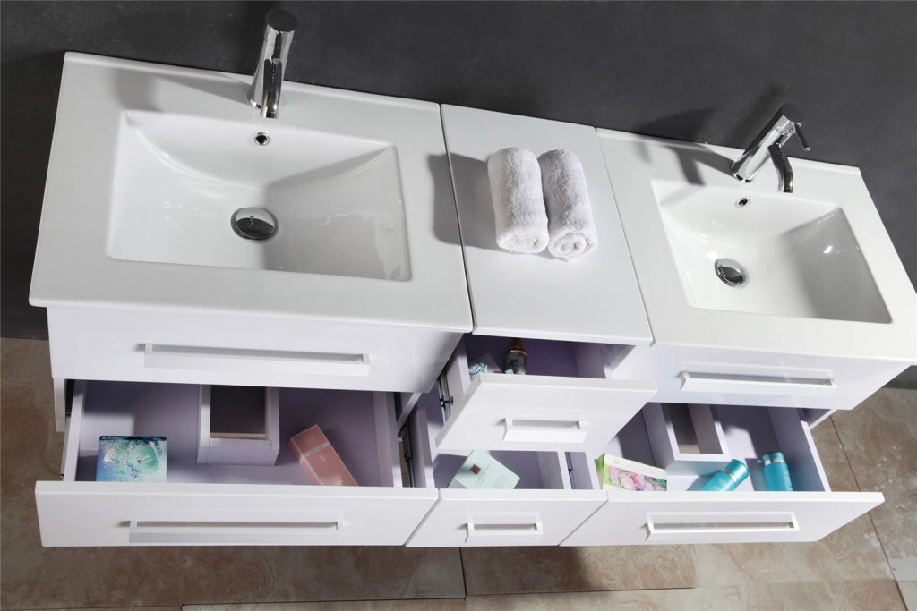 Mobile Bagno Bianco 150 cm Lavabo Incluso – White Rome