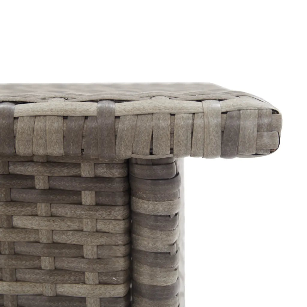 Tavolino da TÃ¨ Grigio 50x50x47 cm in Polyrattan cod mxl 51479