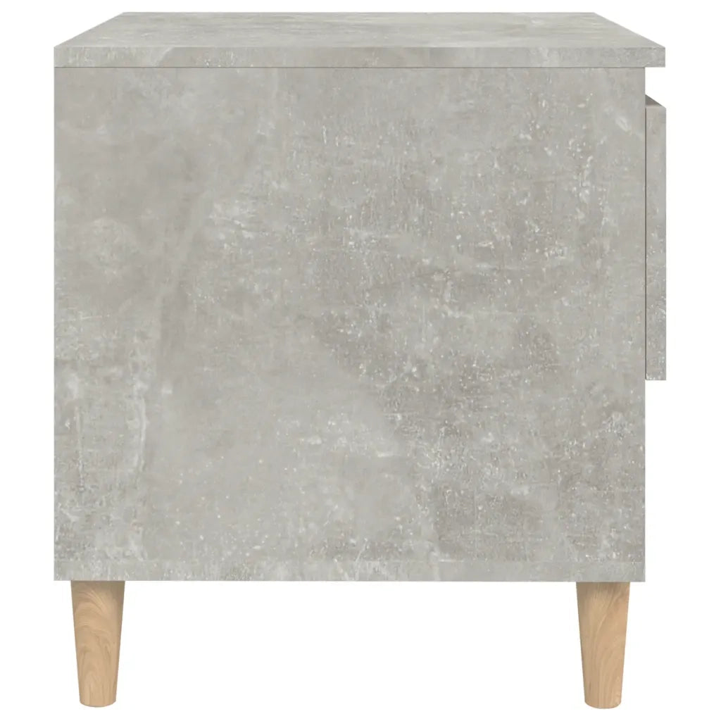 Comodini 2 pz-Set di 2 Tavolino da notte Grigio Cemento 50x46x50 cm in Legno Multistrato