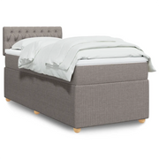 Giroletto a Molle con Materasso Tortora 90x190 cm in Tessuto 3289622