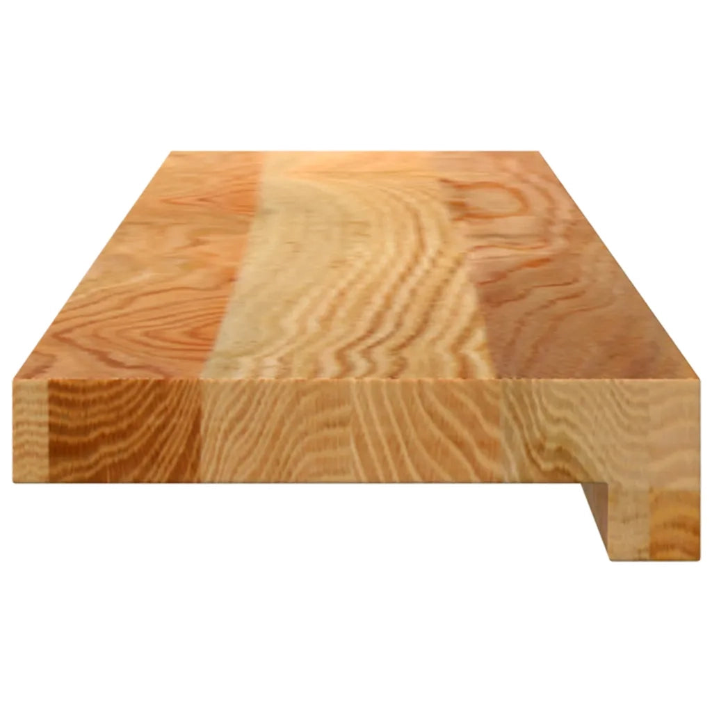 Davanzali 2 pz Marrone Chiaro 70x15x2 cm Legno Massello Rovere 4009125