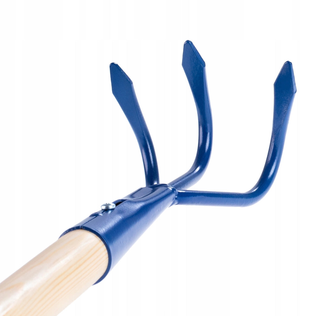 KADAX Coltivatore manuale per terreno, allentatore per giardino, 142 cm di terra, artigli robusti