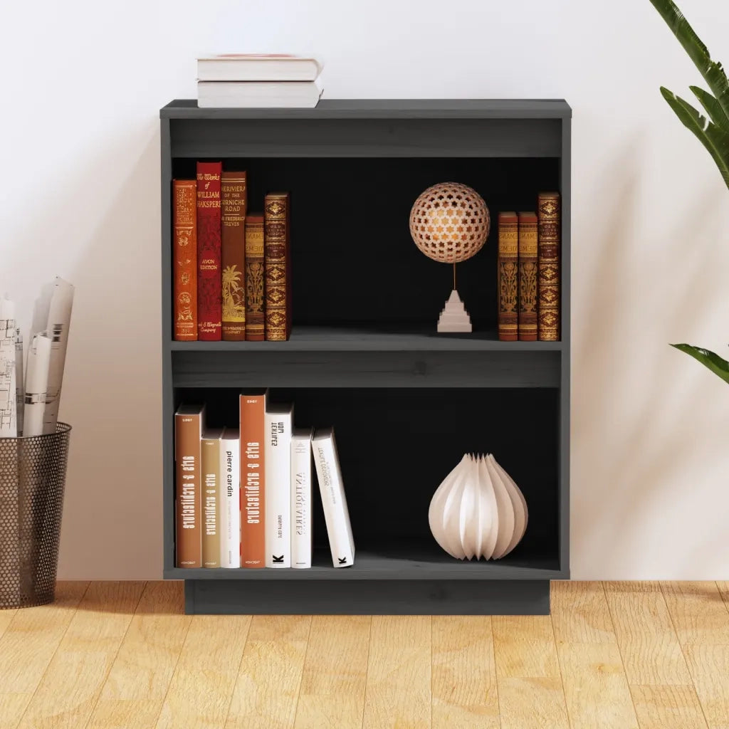 Mobile Consolle | Tavolo d'Ingresso Grigio 60x34x75 cm in Legno Massello di Pino