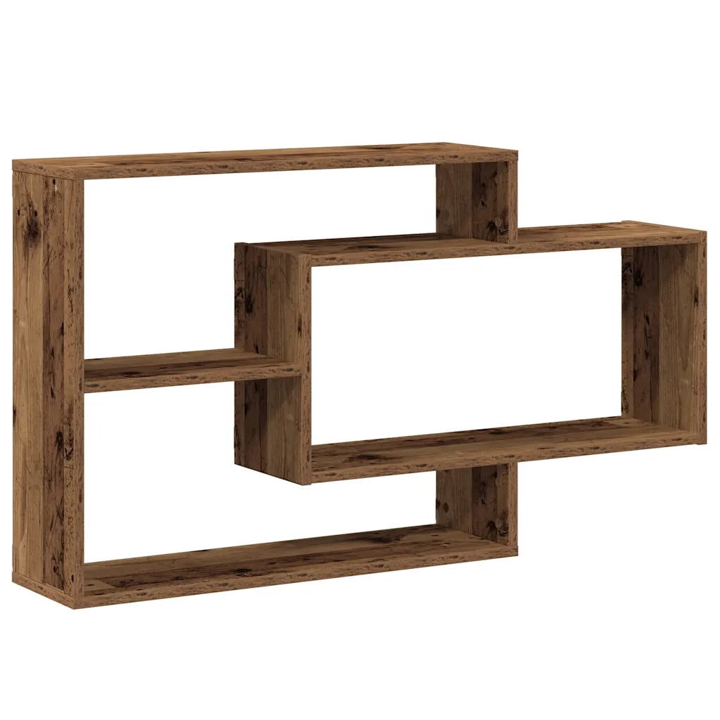 vidaXL Scaffale a Parete Legno Antico 104x20x58,5 cm in Truciolato