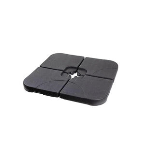 C SET 4 BASI P/OMBRELLONE CAPRI 25KG CADAUNO NERO- C LINE OUTDOOR- 1,0 confezione