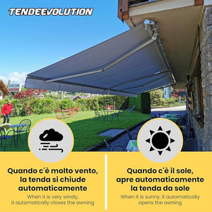Motore Elettrico Professionale 100Kg/50Nm Silenzioso con Centralina Sole-Vento, Telecomando - Tapparelle/Tende Sole Ø63mm