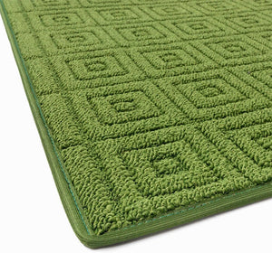 Tappeto Cucina 3D Antiscivolo Tinta Unita Assorbente Verde 57x40 cm