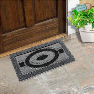 Zerbino Ingresso 40x70 cm Asciugapassi Assorbente Antiscivolo Morbido Made In Italy Grigio