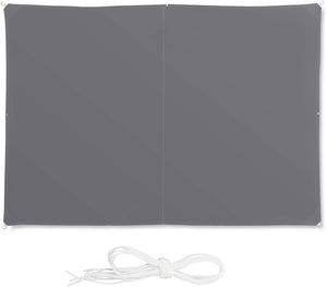 Vela ombreggiante rettangolare 2 x 3 m grigia 13_0002933