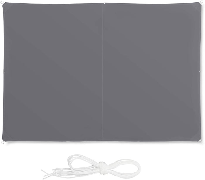 Vela ombreggiante rettangolare 2 x 3 m grigia 13_0002933