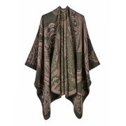 Elegante sciarpa in cashmere da donna per autunno e inverno, scialle e mantello spessi e caldi.