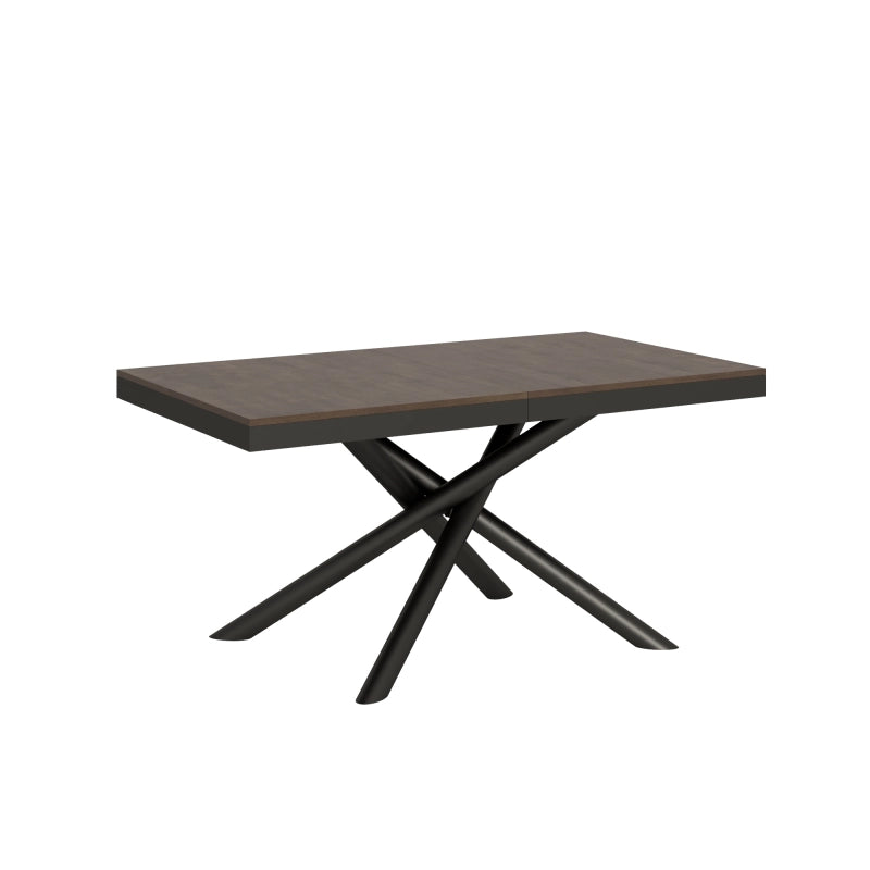 Tavolo allungabile 90x160/264 cm Famas Evolution telaio Antracite - Noce