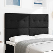 Testiera regolabile in altezza con testiera Nero 144 cm Tessuto 3337823