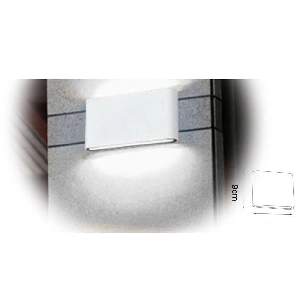 Trade Shop - Applique Led Rettangolare Slim 16watt Bianco Luce Bianca Naturale Fredda Xc-9048 -