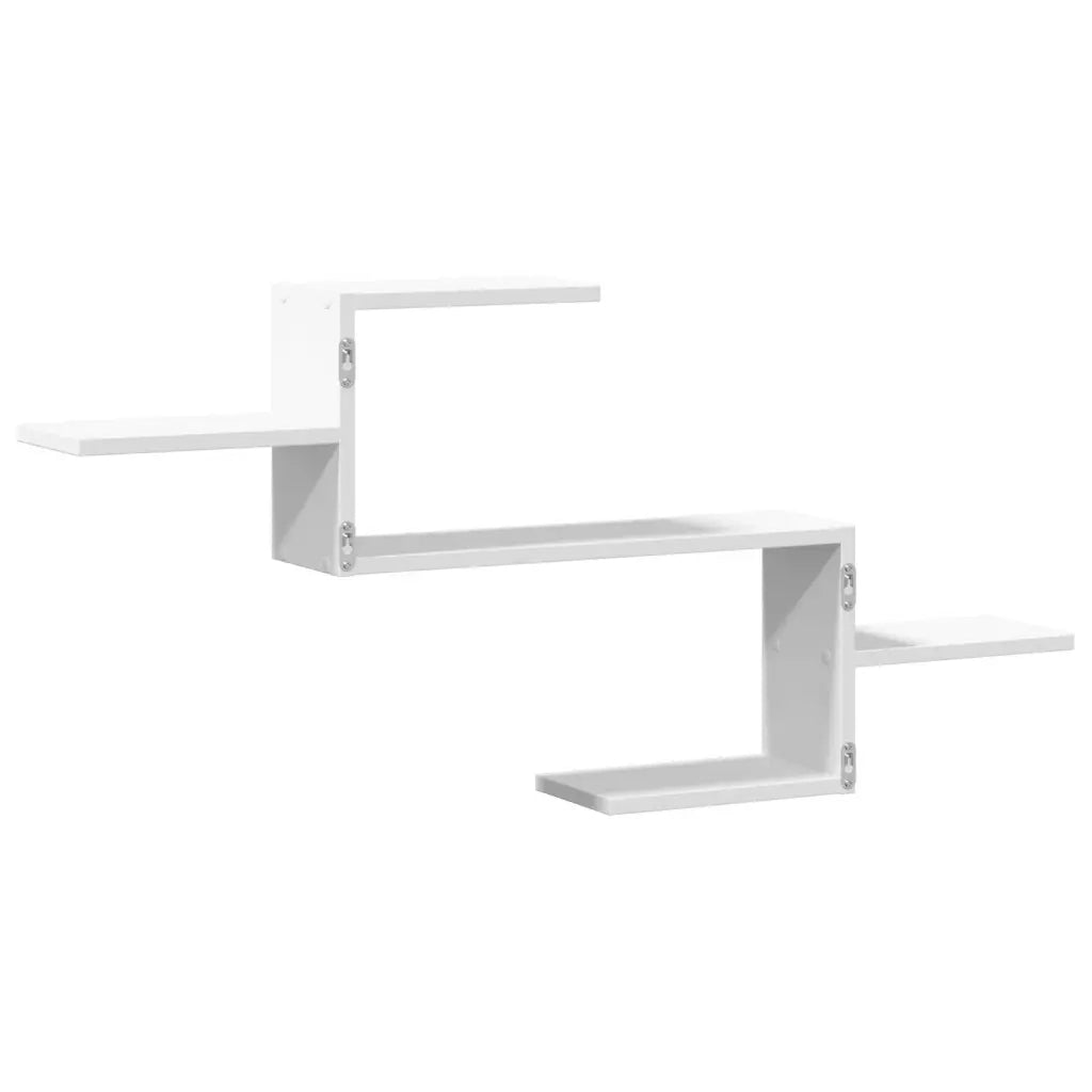 Scaffale a Parete Bianco 104x15x49 cm in Legno Multistrato 853200