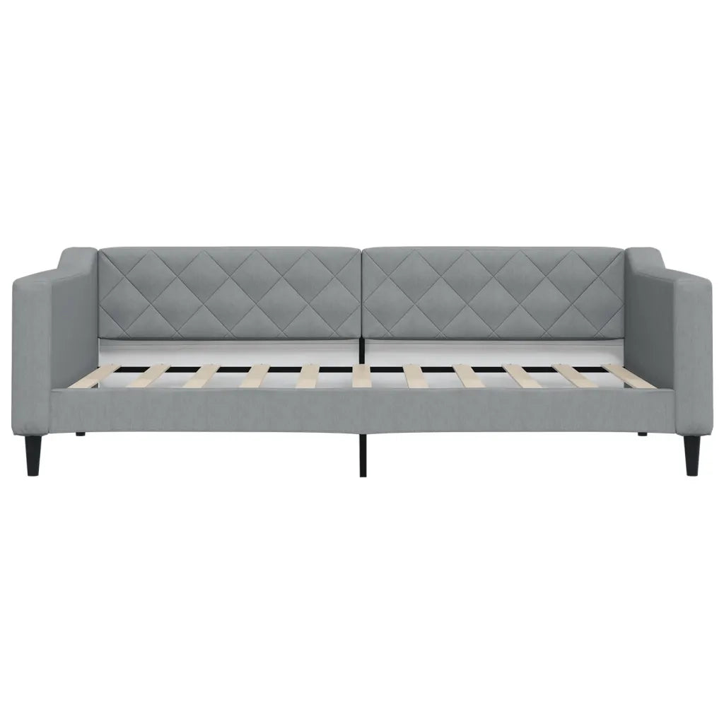 Divano Letto con Letto Estraibile-Sofa Letto-Daybed Grigio Chiaro 90x190 Tessuto 928460