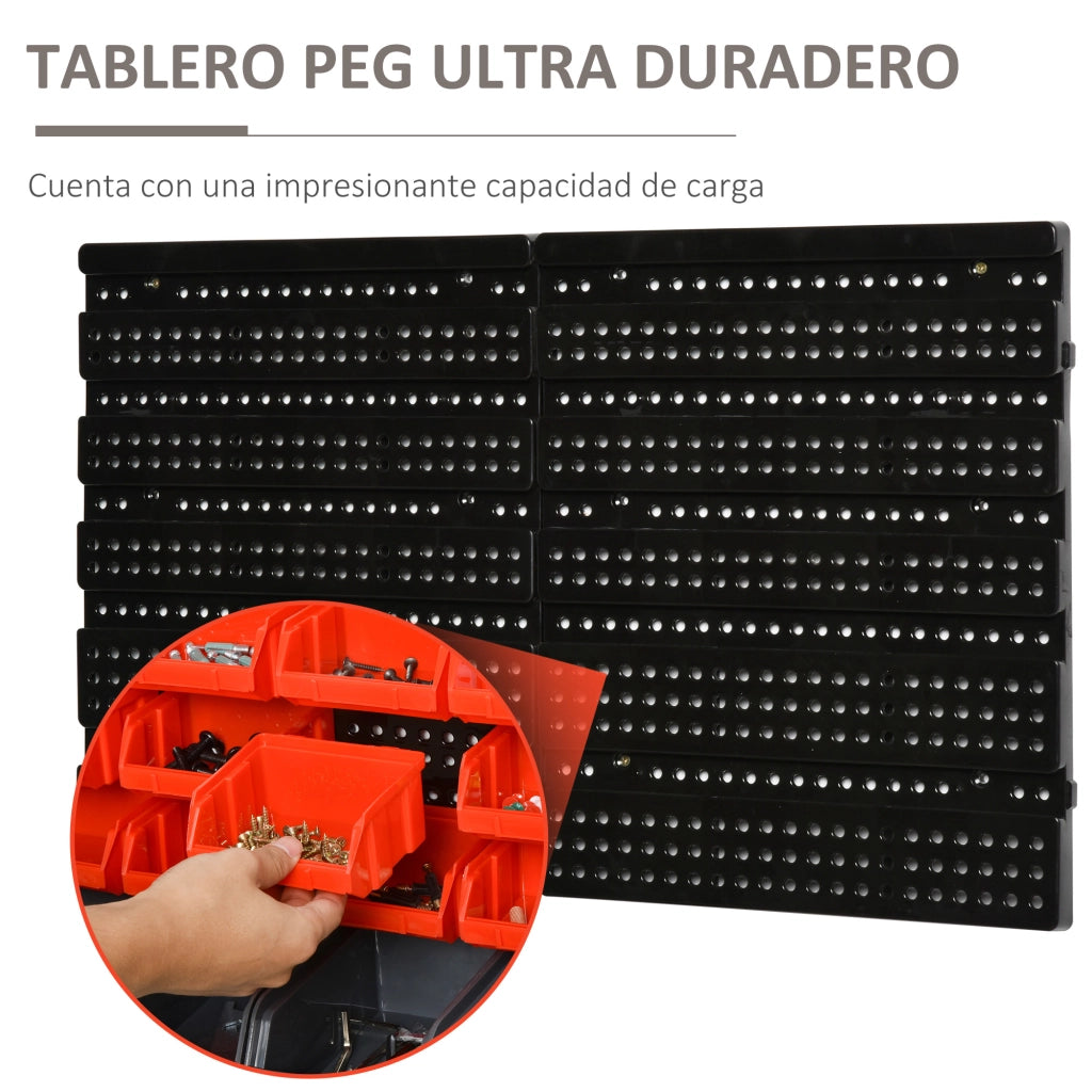 Libreria a parete con scatole ¨C zephmum ¨C rosso 37,5x18x63 cm