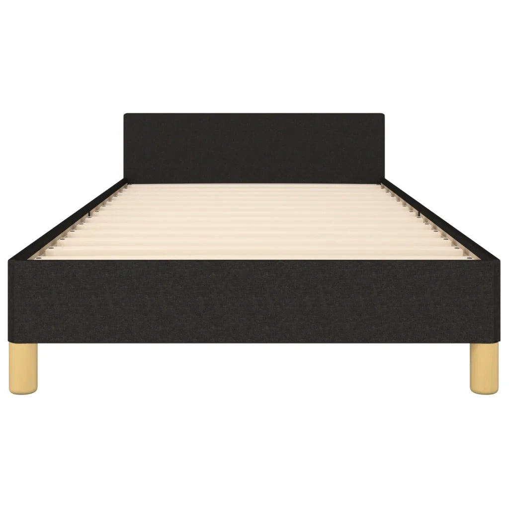 Giroletto senza Materasso-Struttura Letto Nero 80x200 cm Tessuto 364412