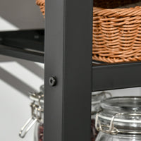 Carrello da Cucina 60x50x84,5 cm in Legno Truciolato Marrone