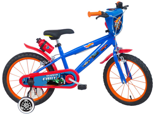 Bicicletta per Bambina 16” 2 Freni Hot Wheels Blu