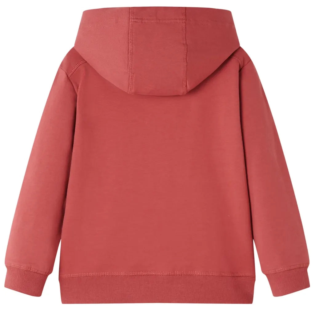 Felpa con Cappuccio per Bambini Rosso Bruciato 128cod mxl 108488