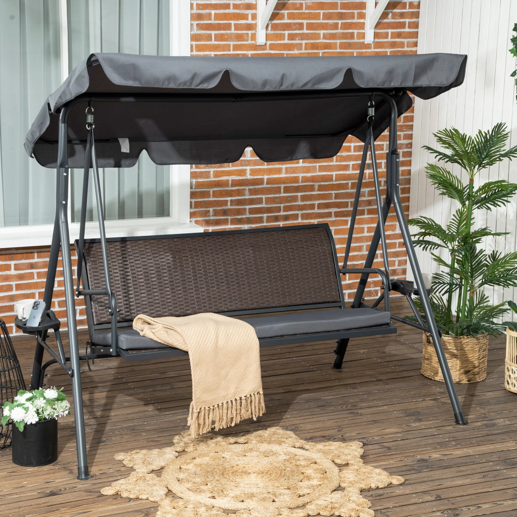 Amaca da giardino 3 posti ¨C zephmum ¨C grigio