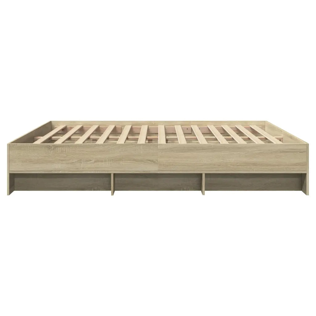 Giroletto senza Materasso Rovere Sonoma 200x200cm in Truciolato 3295627