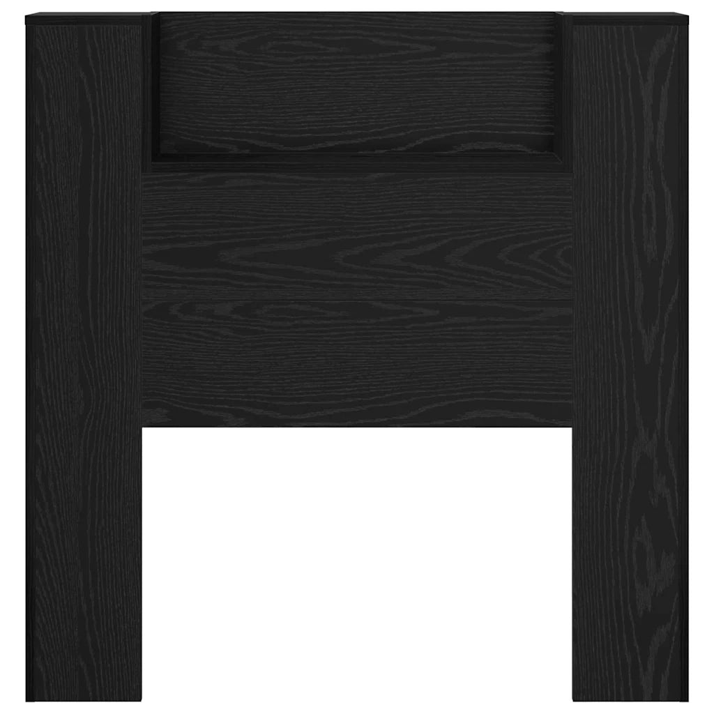Testiera-Testata-Testiera Decorativa Rovere Nero 100 x 15 x 103,5 cm Legno multistrato